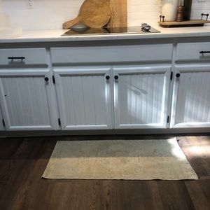 Vintage muted Turkish Oushak rug